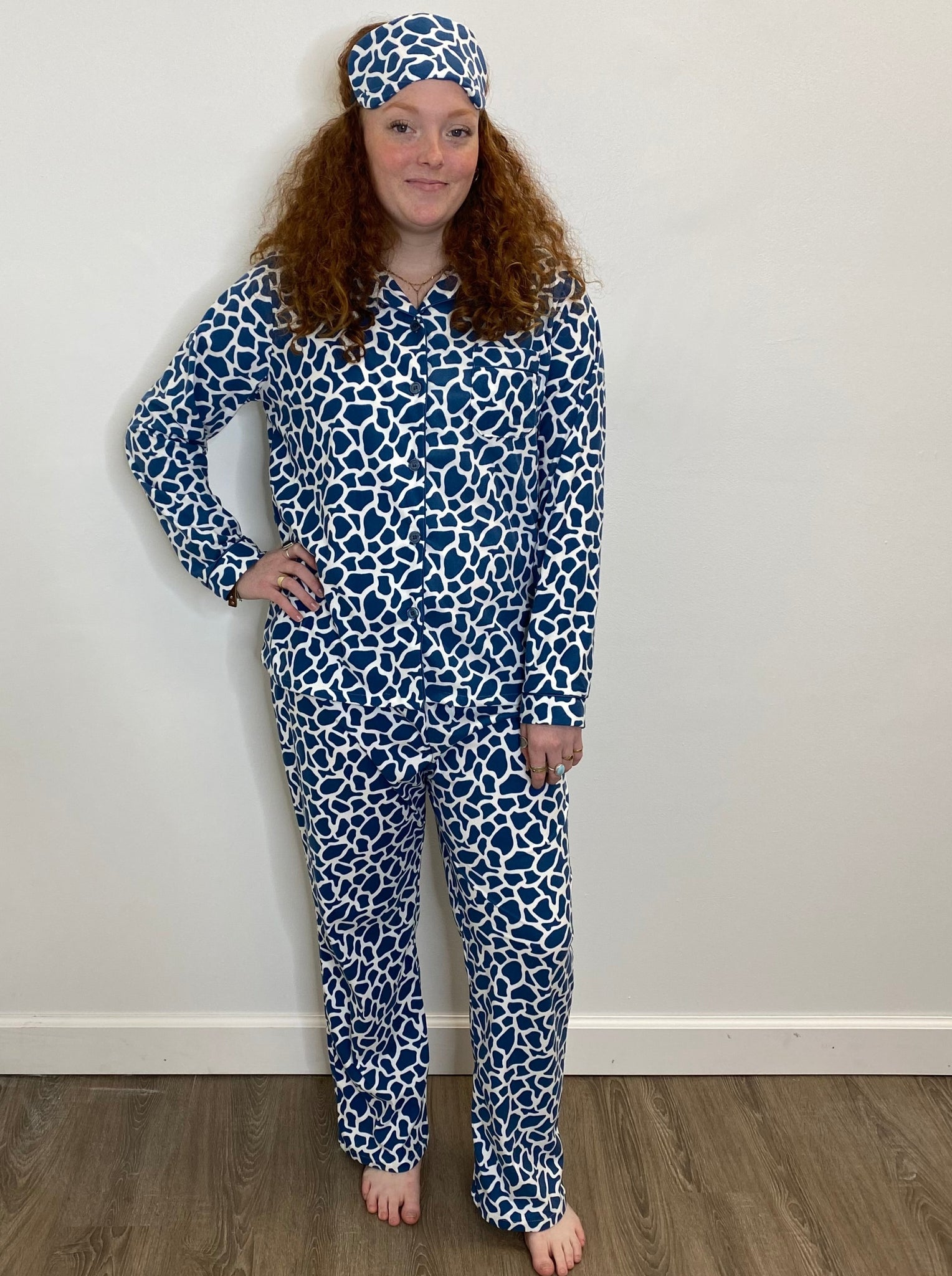Giraffe Print Pajama Set