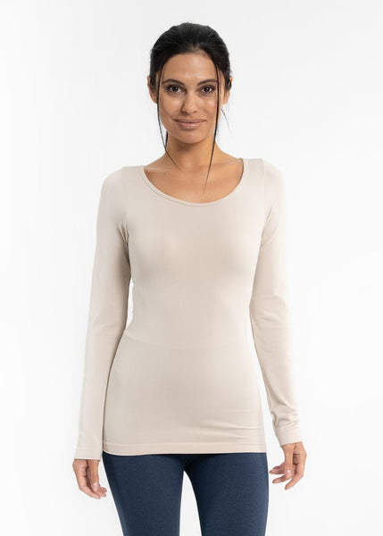 Round Neck Long Sleeve Layering Top