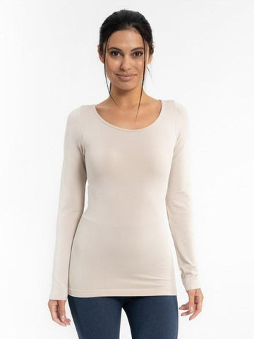 Round Neck Long Sleeve Layering Top